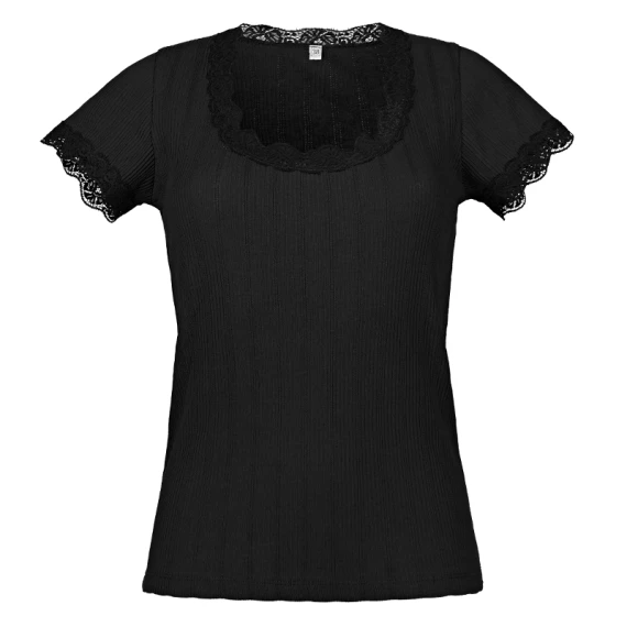 Lacy Black Pyjama Shirt 3 Lacy Black Pyjama Shirt