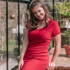 Lacy Red Nachthemd 7 Lacy Red Nachthemd -Unterwäsche Verkäufe 2024 tekengebied 19